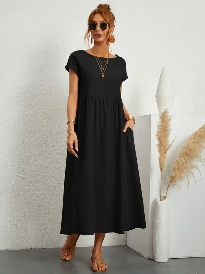 Gabrielle™ — Robe midi fluide élégance intemporelle