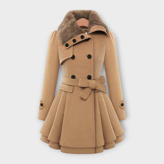 Ema | Manteau à col fourrure