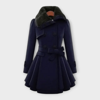 Ema | Manteau à col fourrure