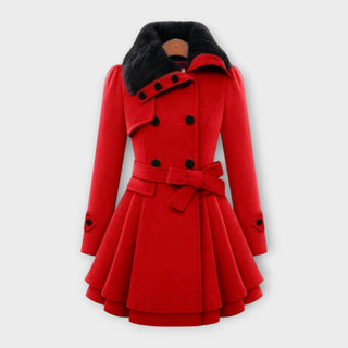 Ema | Manteau à col fourrure
