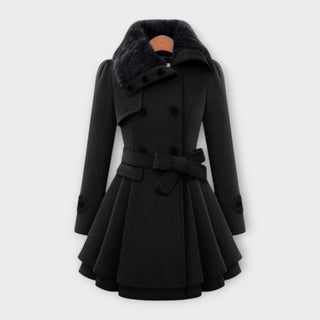 Ema | Manteau à col fourrure