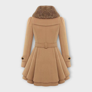 Ema | Manteau à col fourrure