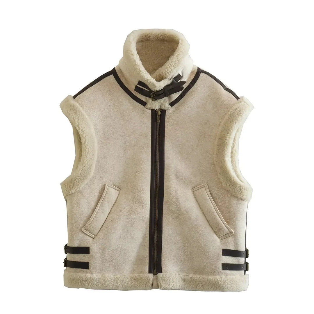 Demi | Gilet effet peluche