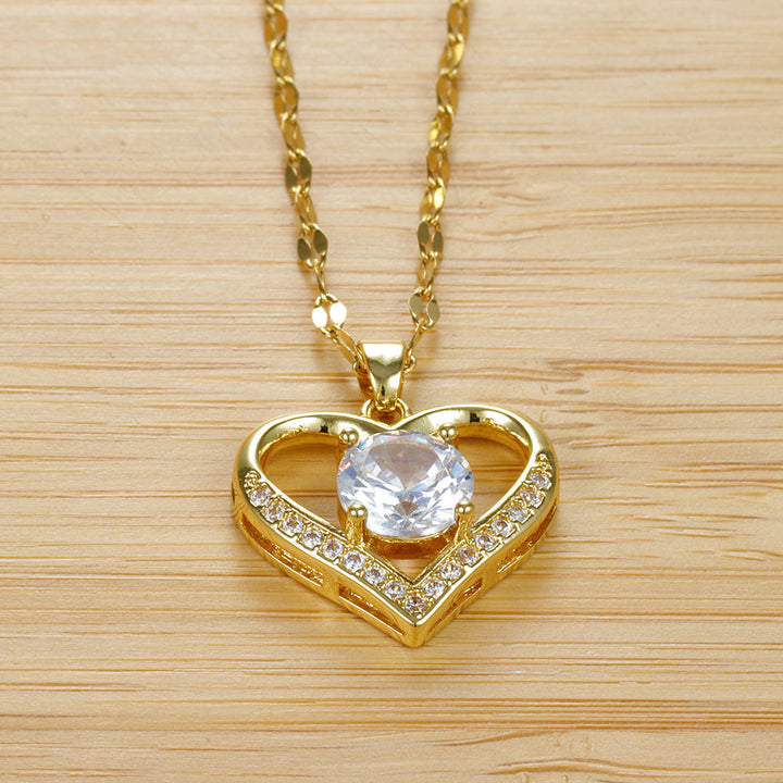 Amélia | Parure collier et bague plaquée or