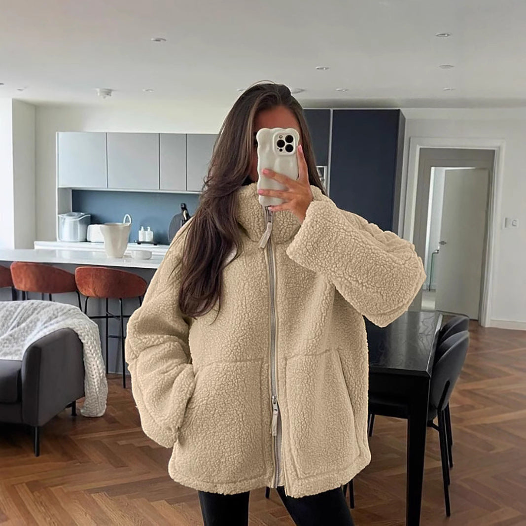 Kaja | Manteau effet peluche