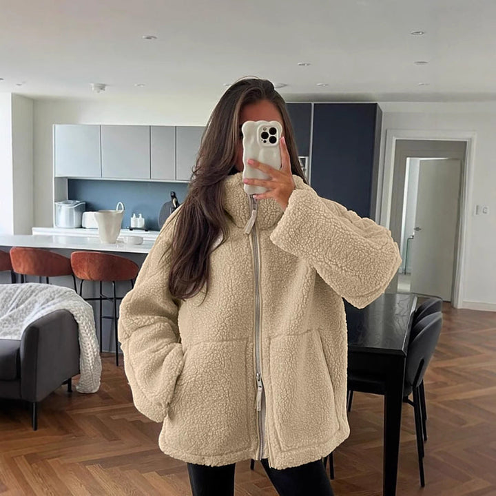 Kaja | Manteau effet peluche