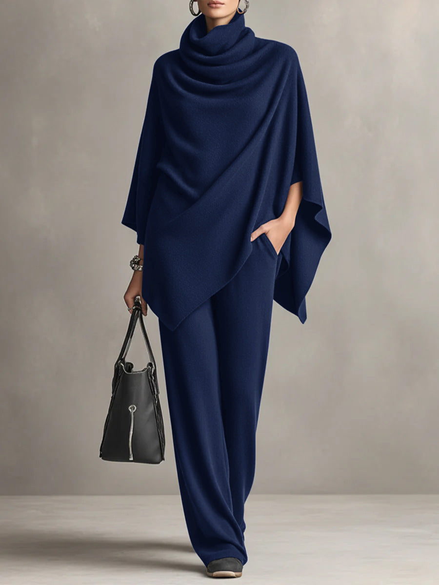 Sarina™ | Ensemble Chic à Drapé Deux Pièces