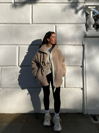 Kaja | Manteau effet peluche