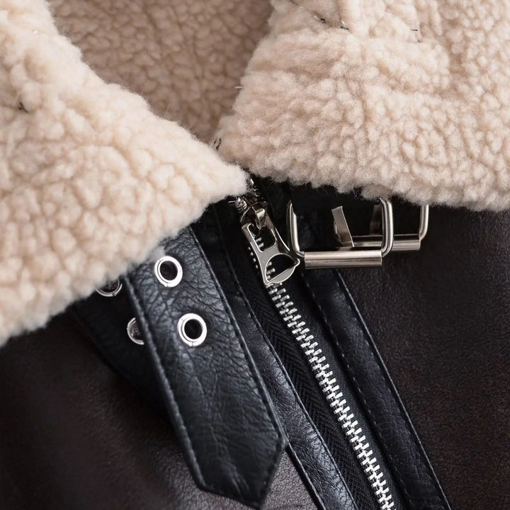 Hannah | Veste aviateur effet cuir