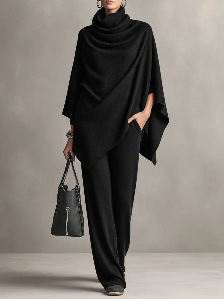 Sarina™ | Ensemble Chic à Drapé Deux Pièces
