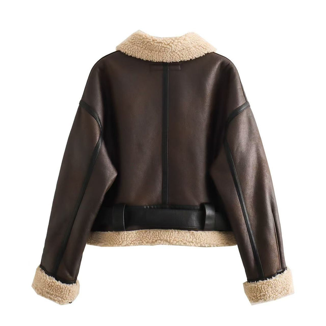 Hannah | Veste aviateur effet cuir