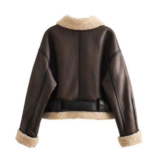 Hannah | Veste aviateur effet cuir