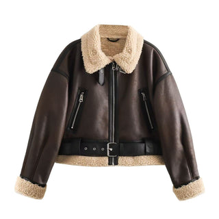 Hannah | Veste aviateur effet cuir