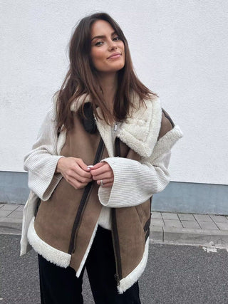 Demi | Gilet effet peluche