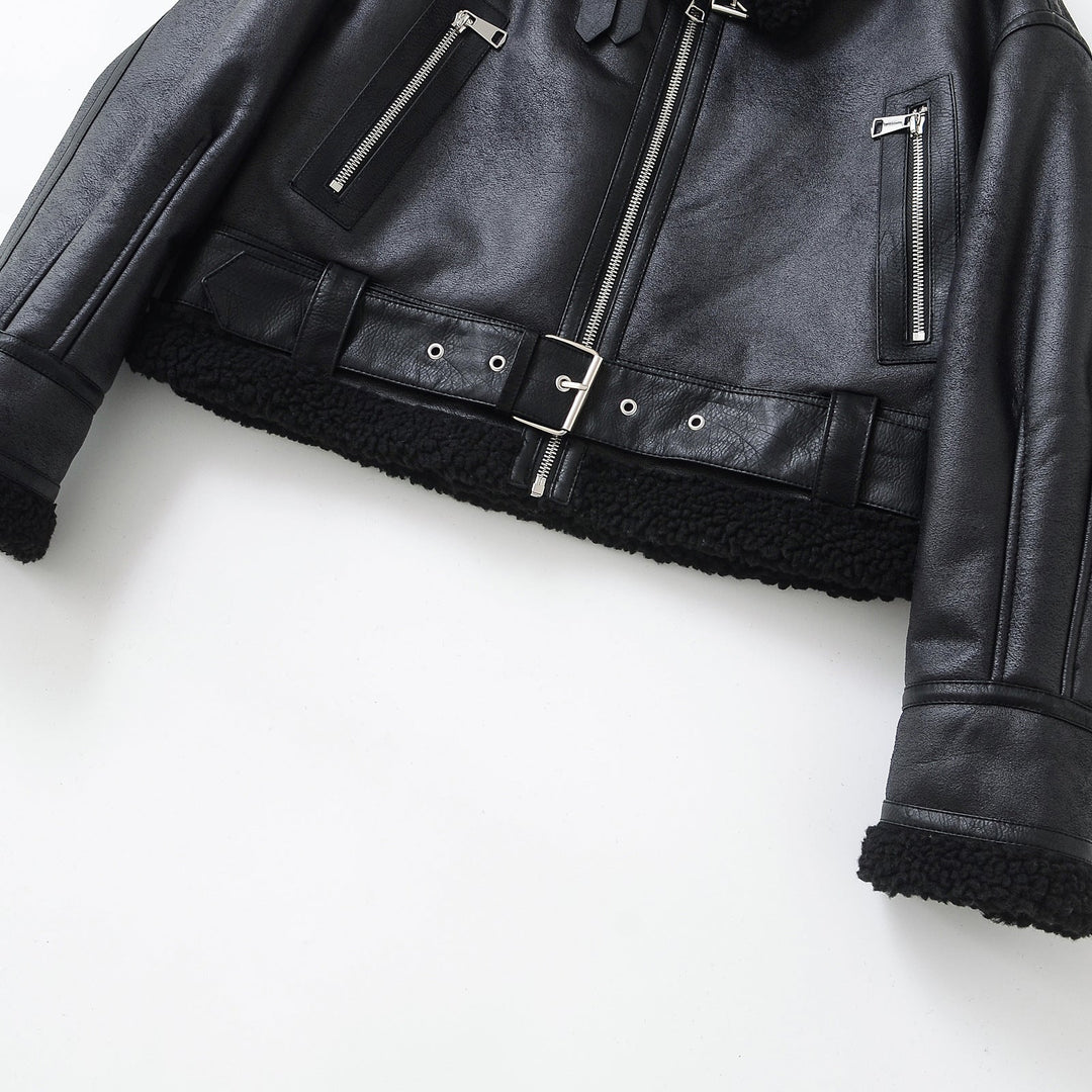 Hannah | Veste aviateur effet cuir