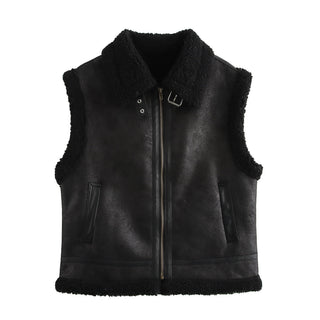Demi | Gilet effet peluche