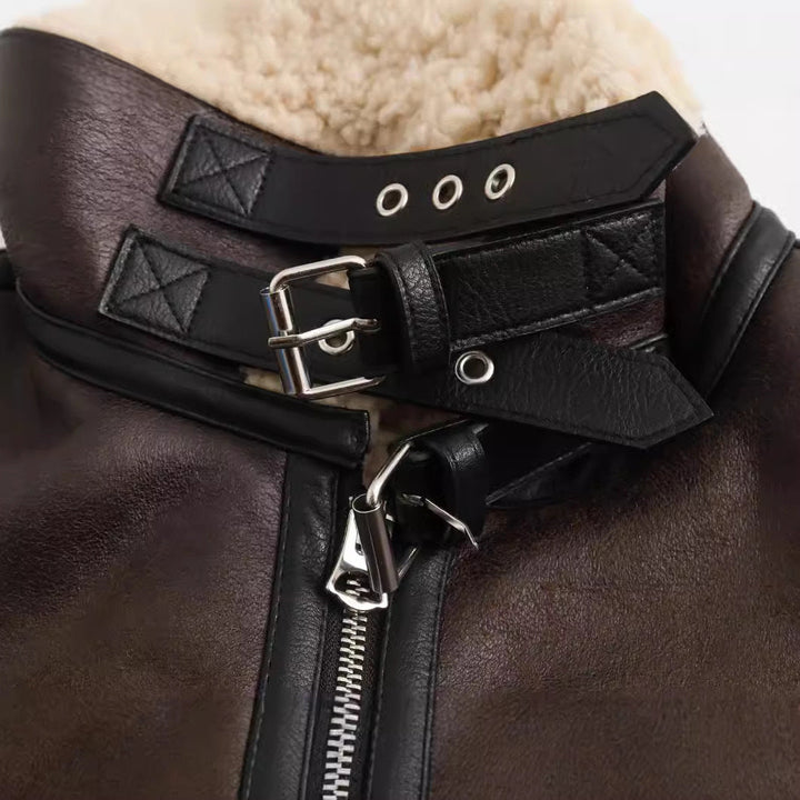 Hannah | Veste aviateur effet cuir