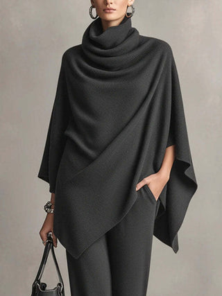 Sarina™ | Ensemble Chic à Drapé Deux Pièces
