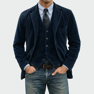 Tommy™ | Ensemble 2 pièces: Blazer et Gilet en Velours