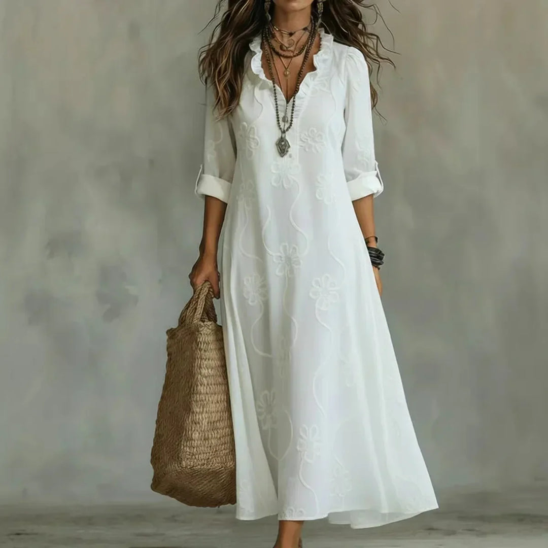 Éliane | Robe d'Été Fleurie Gainante