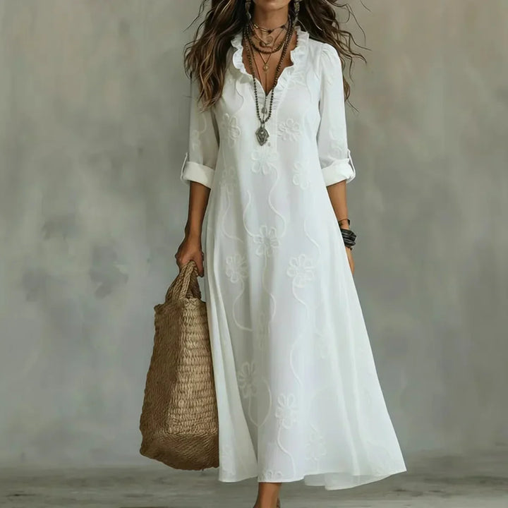 Éliane | Robe d'Été Fleurie Gainante