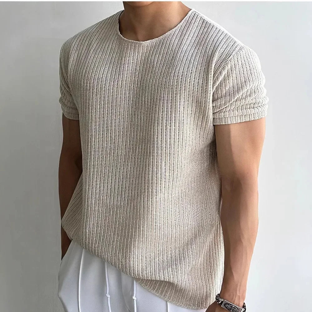 Joël | T-shirt en tricot pour hommes