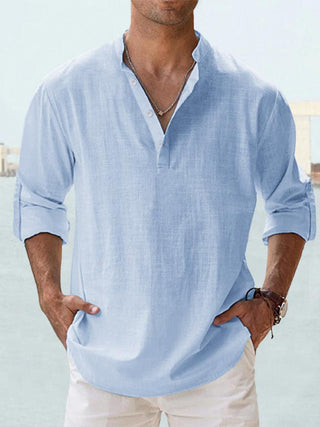 Félix | Chemise minimaliste à col mandarin pour homme