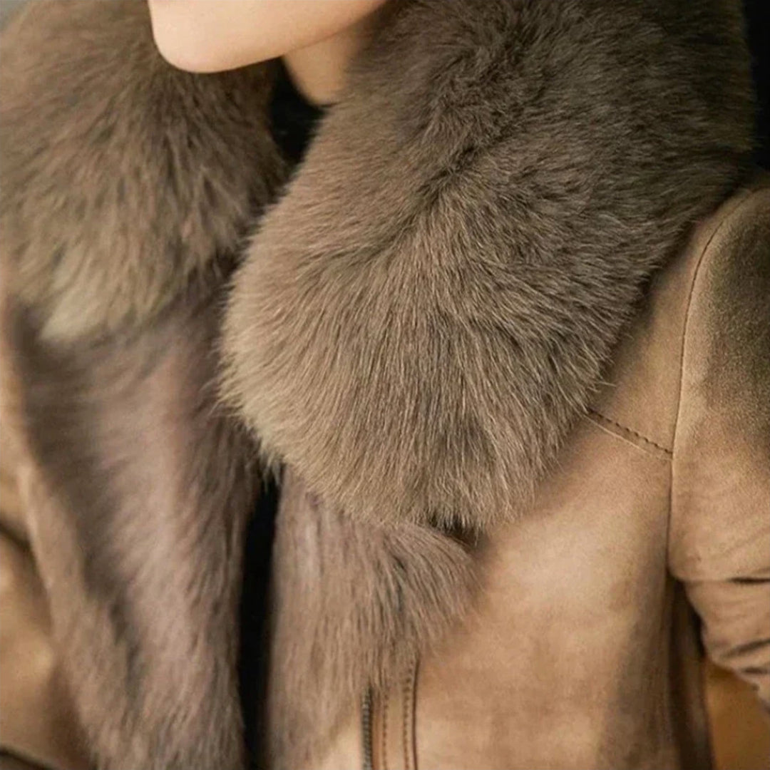 Mariana | Manteau en peau lainée