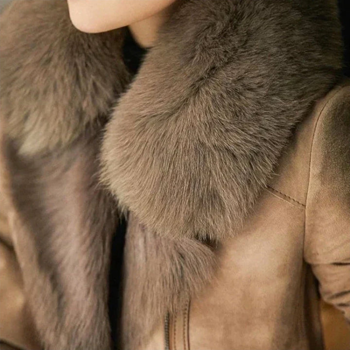 Mariana | Manteau en peau lainée