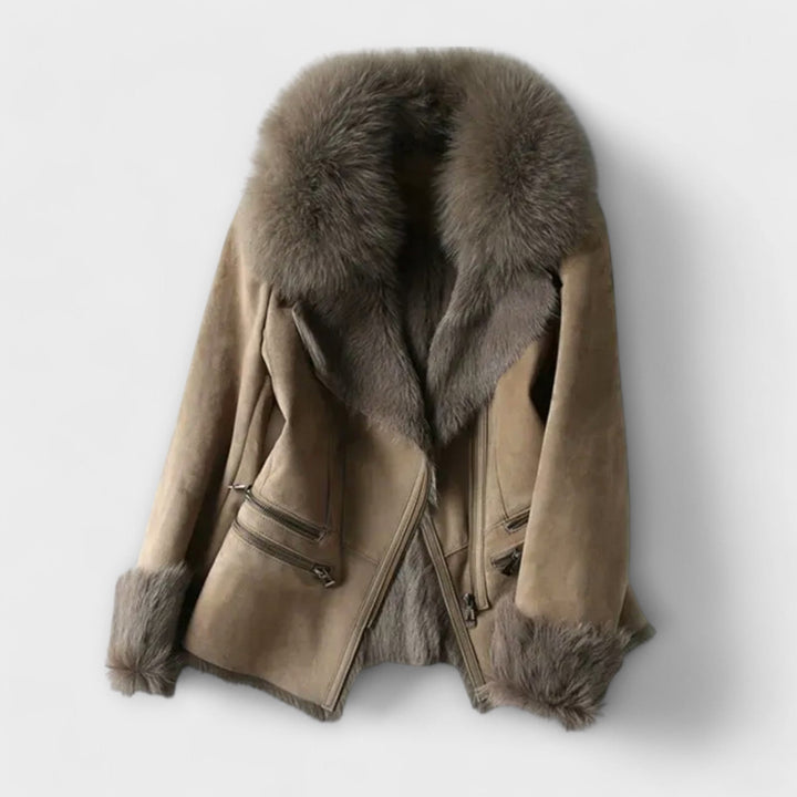 Mariana | Manteau en peau lainée