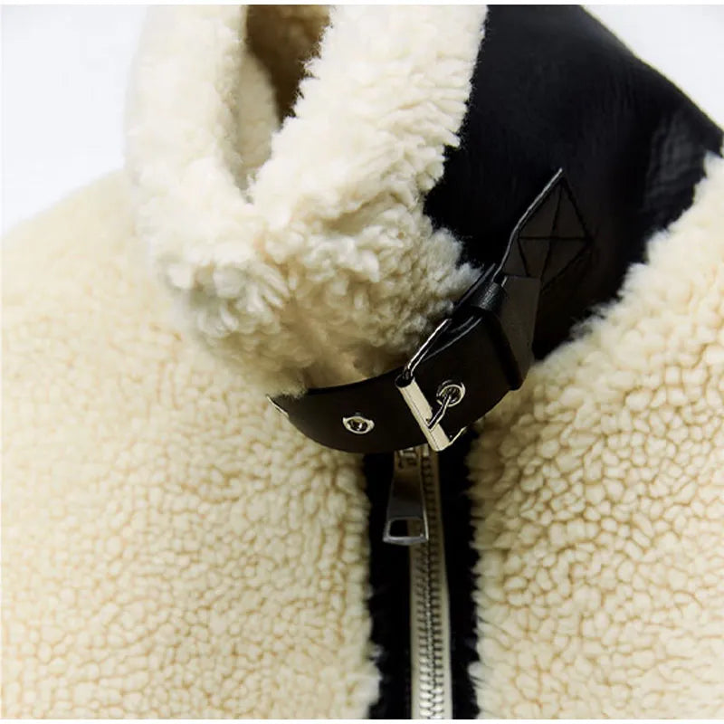 Jasmin | Manteau souple effet peluche