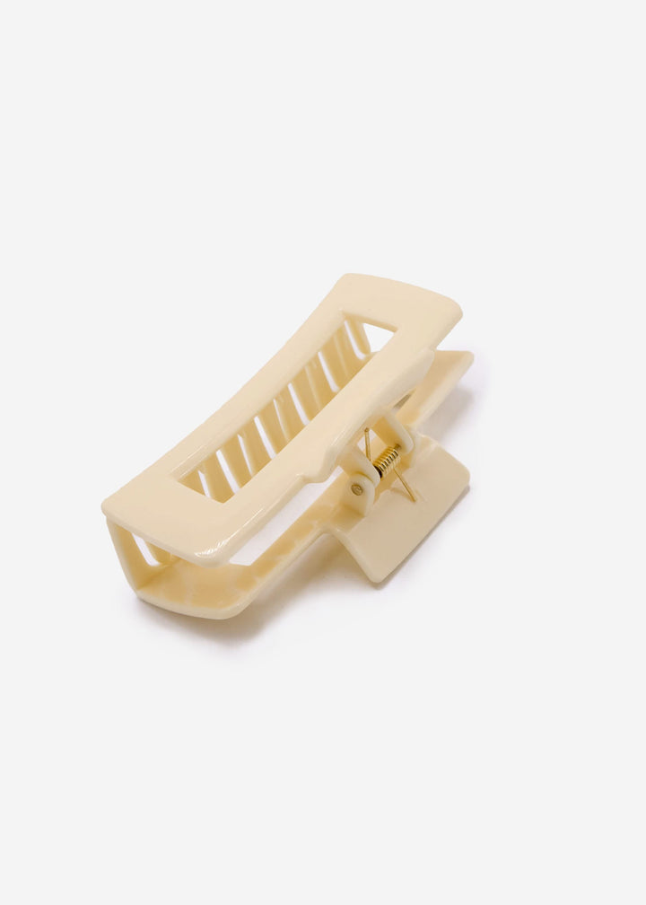 Pince à cheveux rectangulaire — beige
