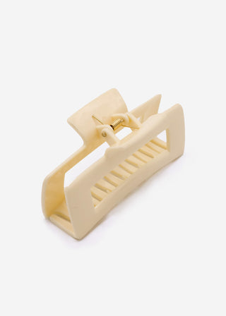 Pince à cheveux rectangulaire — beige