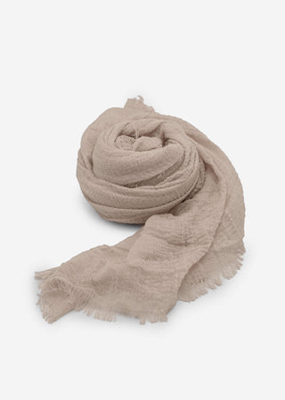 Écharpe en mousseline de coton — gris clair