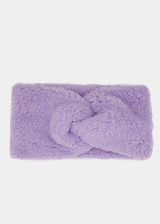 Bandeau effet peluche — lilas