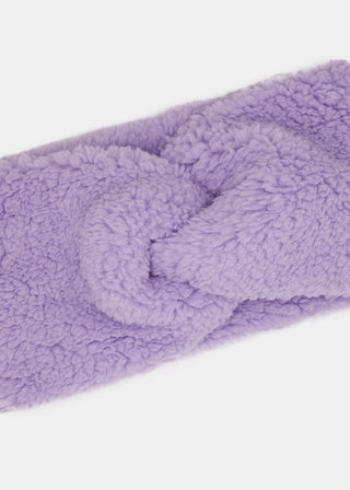 Bandeau effet peluche — lilas