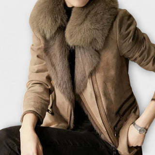 Mariana | Manteau en peau lainée