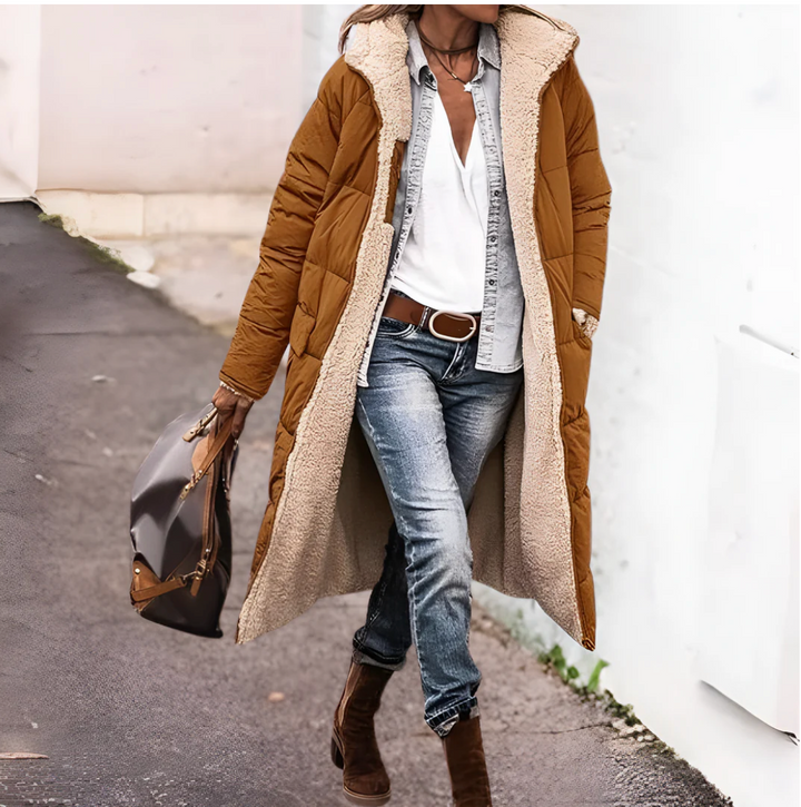 Tânia | Manteau chaud réversible