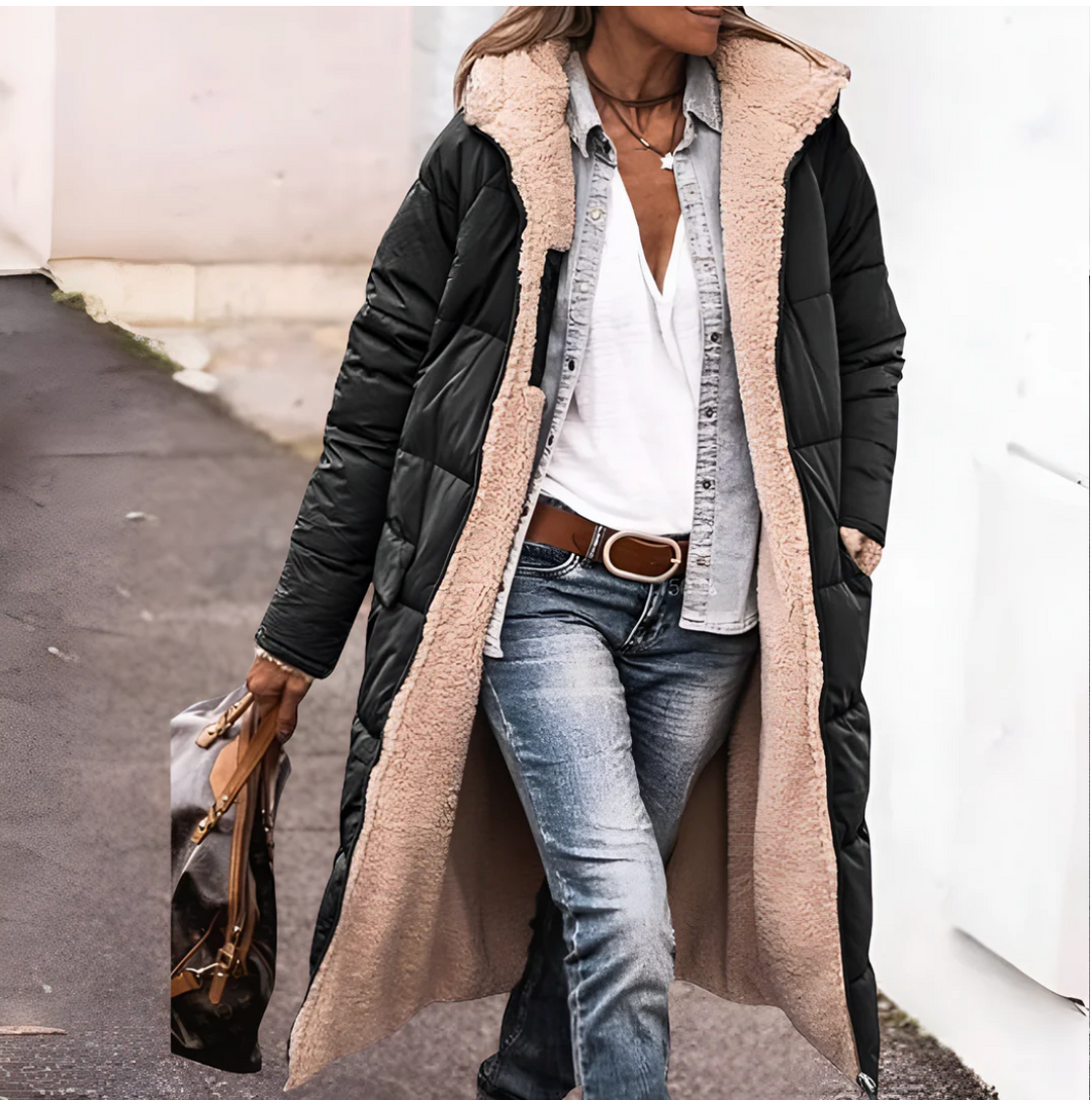 Tânia | Manteau chaud réversible