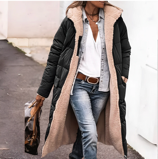 Tânia | Manteau chaud réversible