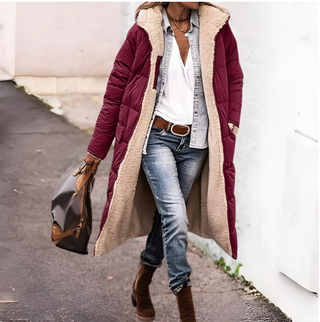 Tânia | Manteau chaud réversible