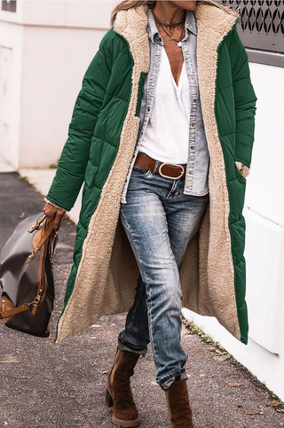Tânia | Manteau chaud réversible