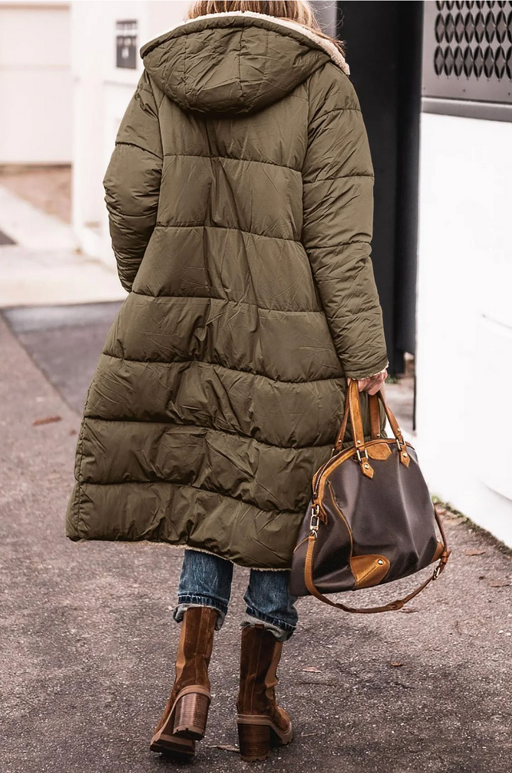 Tânia | Manteau chaud réversible
