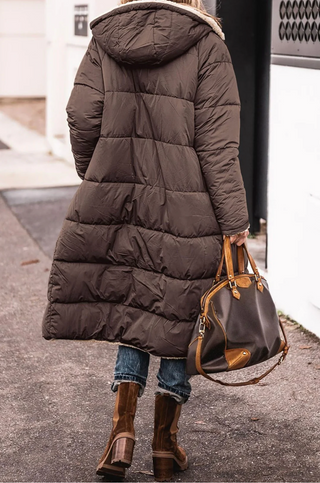 Tânia | Manteau chaud réversible