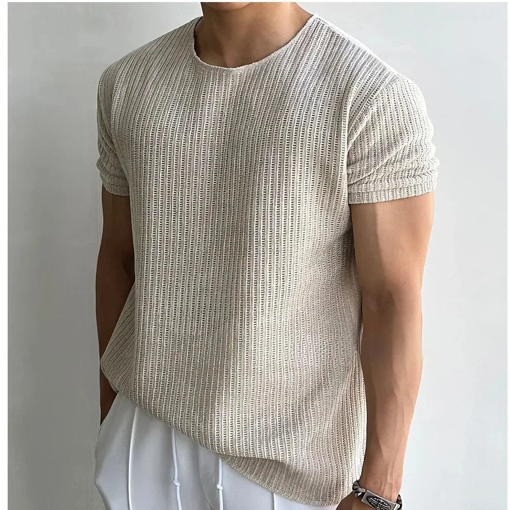 Joël | T-shirt en tricot pour hommes