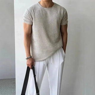 Joël | T-shirt en tricot pour hommes