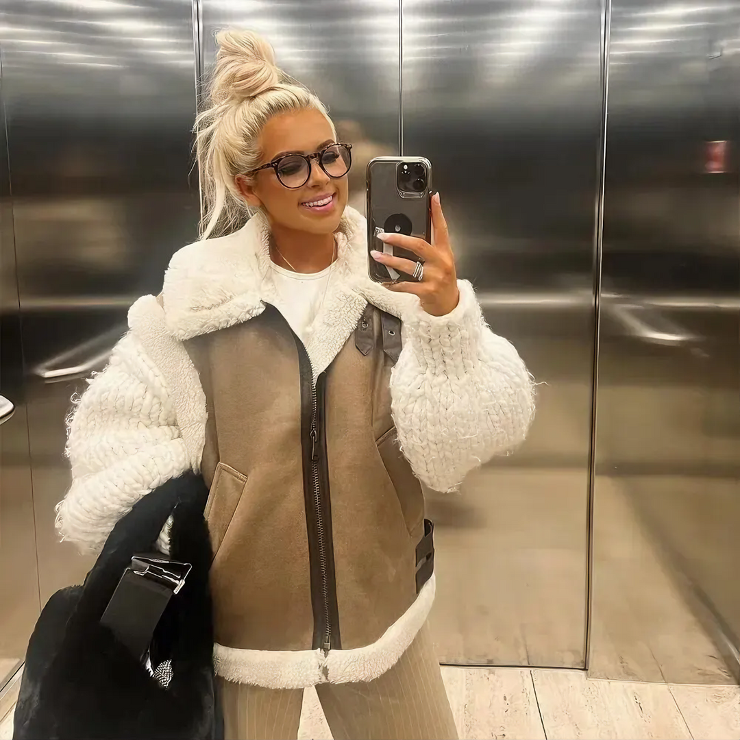 Demi | Gilet effet peluche