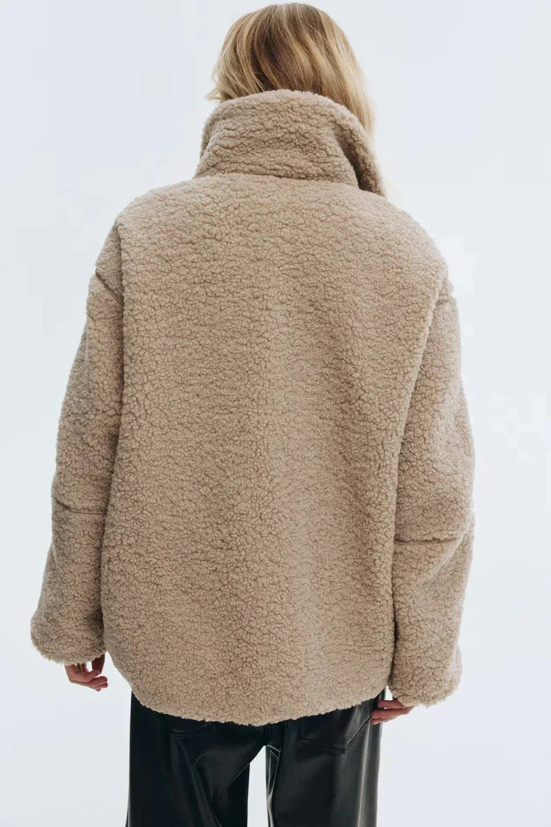Kaja | Manteau effet peluche