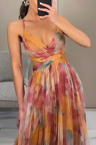 Inès | Belle robe maxi avec imprimé floral
