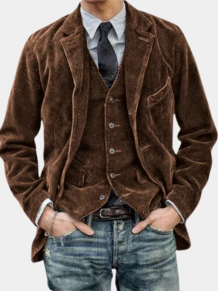 Bertrand | Ensemble de costume en velours côtelé pour homme